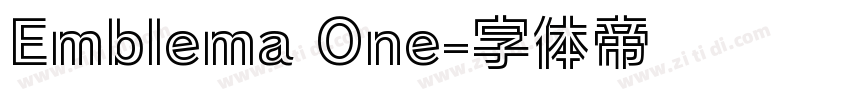 Emblema One字体转换